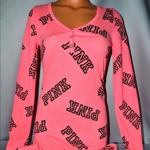 Pink VS Onesie Pajamas